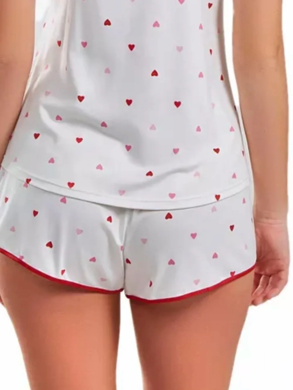 iCollection Women's Kyley Heart Printed Pajama Short